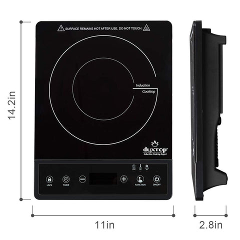 Duxtop compact portable design ideal for dorm, apartment, RV kitchen setups.