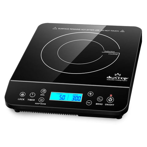 Duxtop portable induction cooktop front view for fast, energy-efficient meals.
