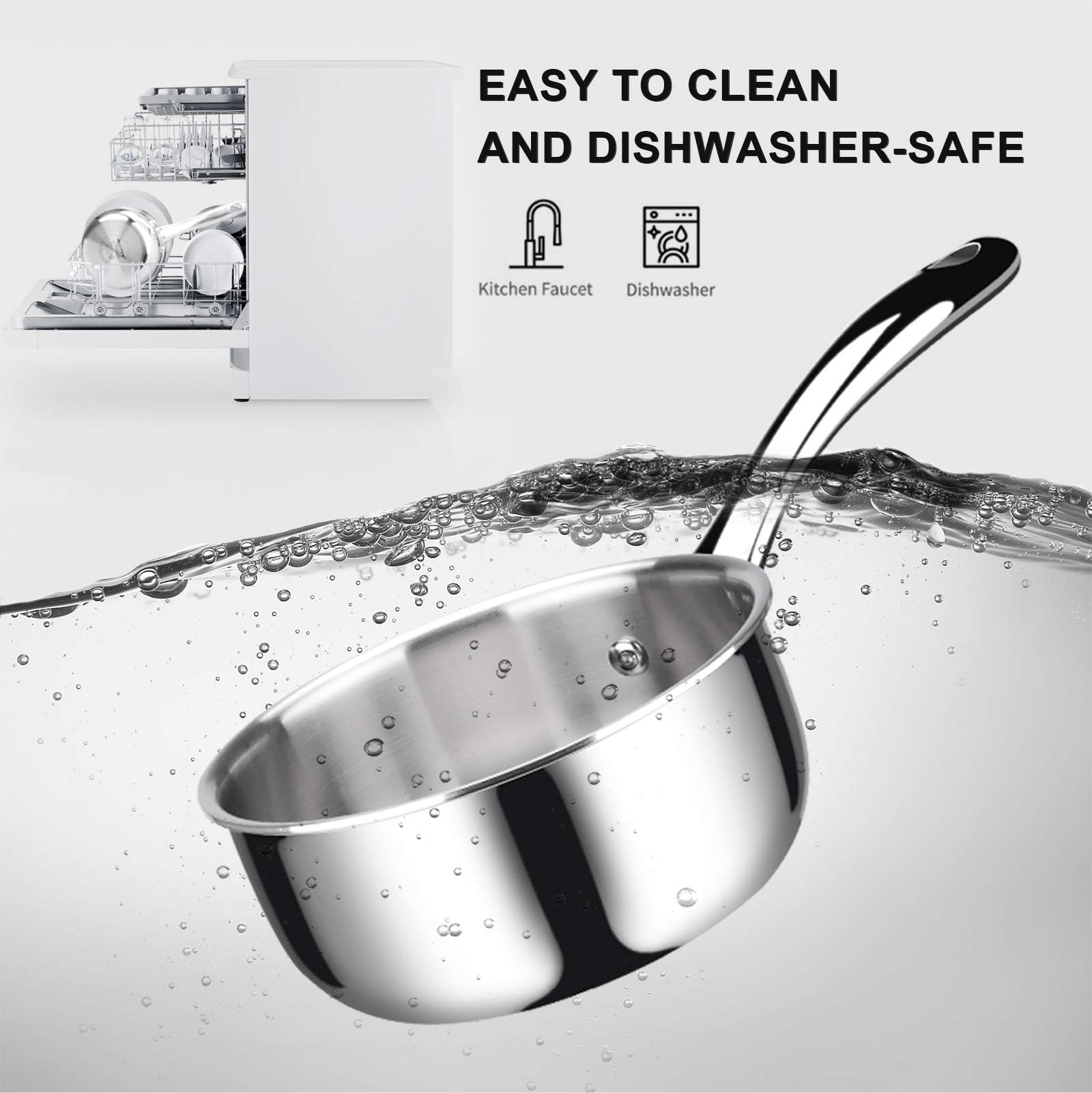 Duxtop saucepan oven-safe to 500°F for finishing in oven
