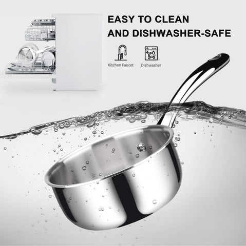 Duxtop saucepan oven-safe to 500°F for finishing in oven
