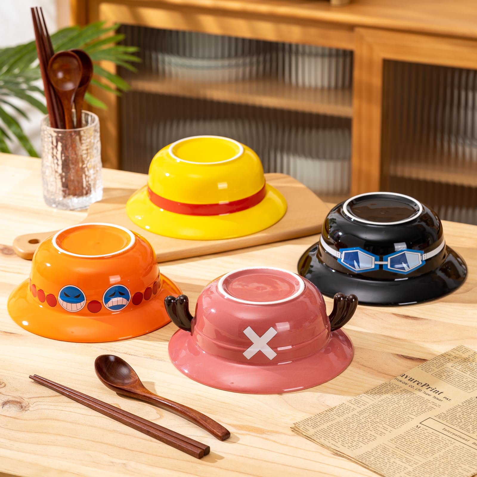 DVJEPJ set displayed on table adds Asian flair to meals.
