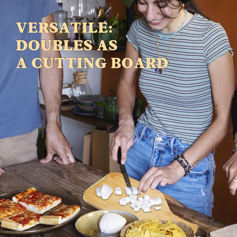 DWATAN paddle-themed serving board adds pickleball flair to gatherings.