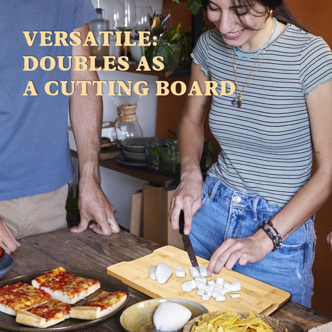 DWATAN 2-in-1 serving and cutting board doubles as kitchen decor