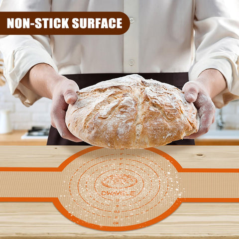 Dwavele orange round bread sling with long handle for safe use.