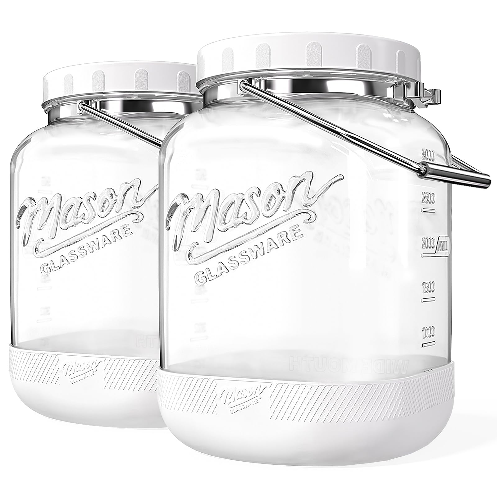 Dwbligt 1-gallon square wide-mouth jar for easy bulk storage.