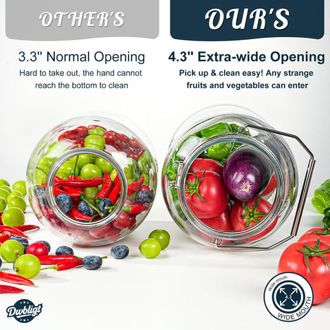 Dwbligt airtight lid with silicone seal keeps contents fresh