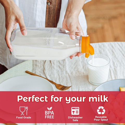 Dwbligt glass jar with airtight screw lid keeps liquids fresh and leak-free.