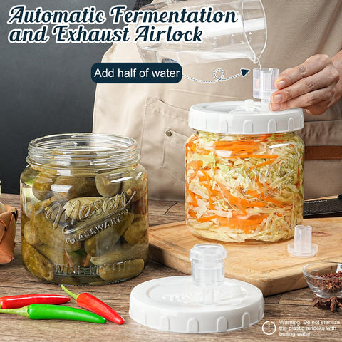 Dwbligt BPA-free glass jar for versatile kitchen storage and fermentation