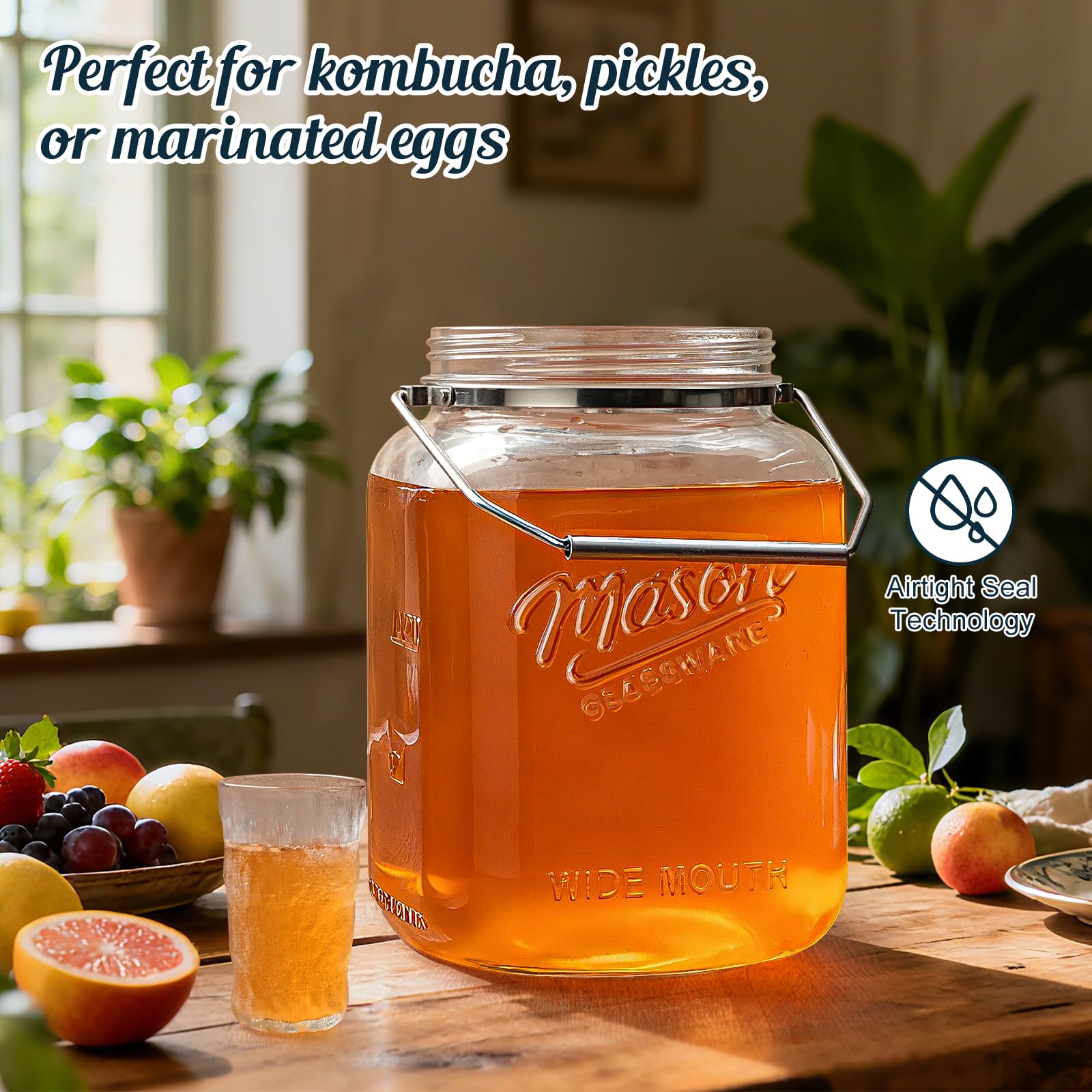 Dwbligt BPA-free glass preserves flavors without chemicals.