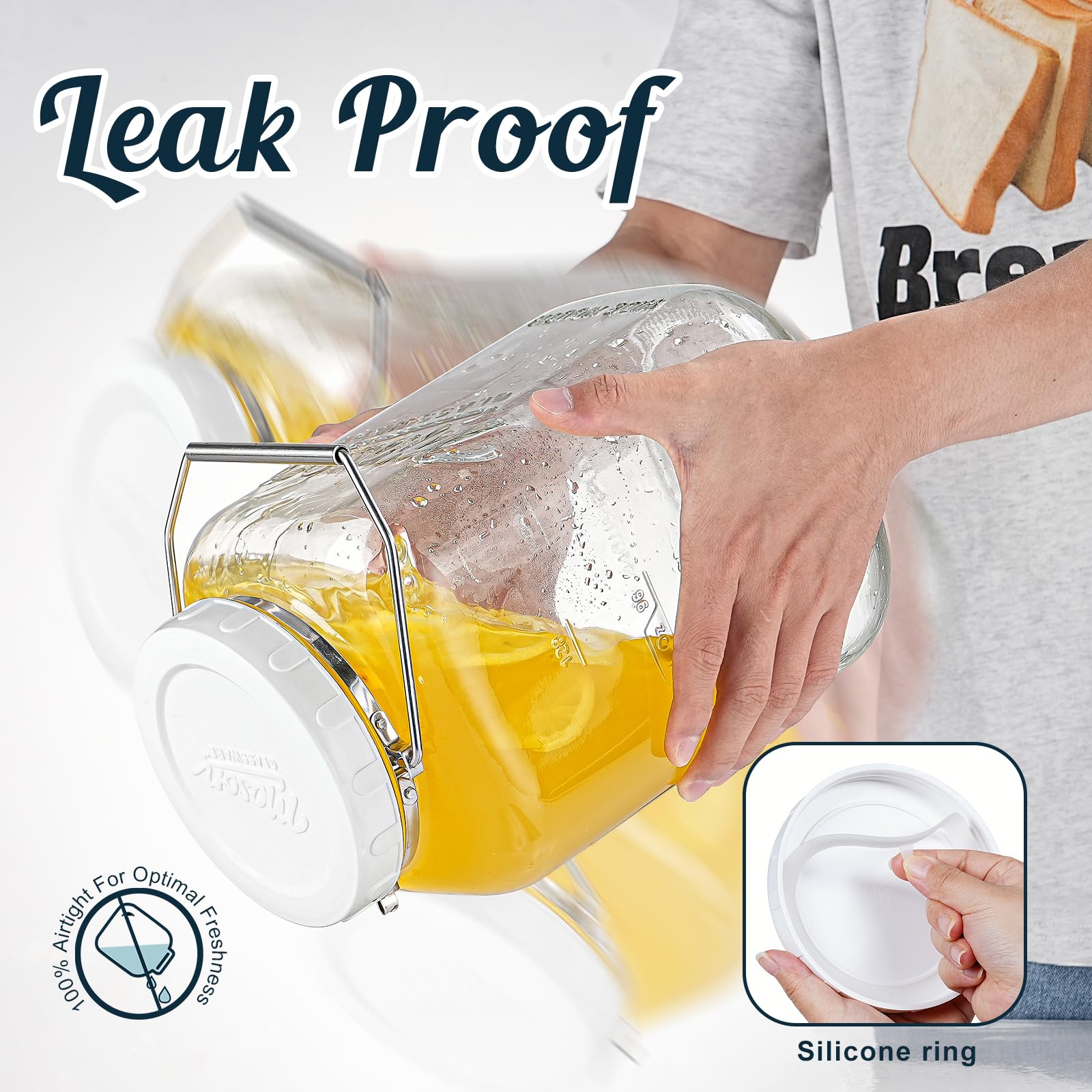 Dwbligt 1.5 gallon jar ideal for cookies, snacks, and pantry organization.