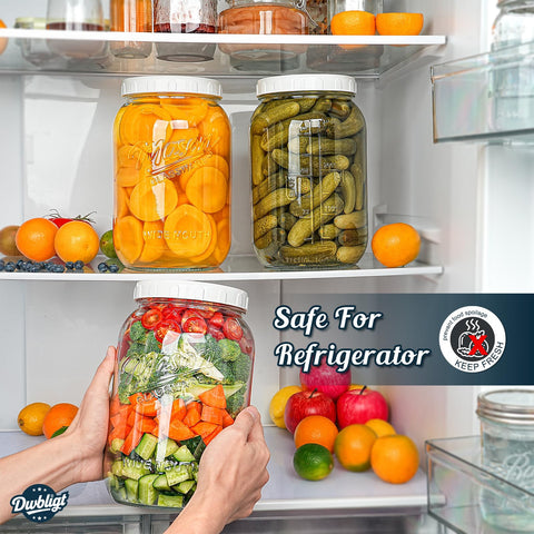 Dwbligt dishwasher safe glass jars simplify cleanup after meal prep.