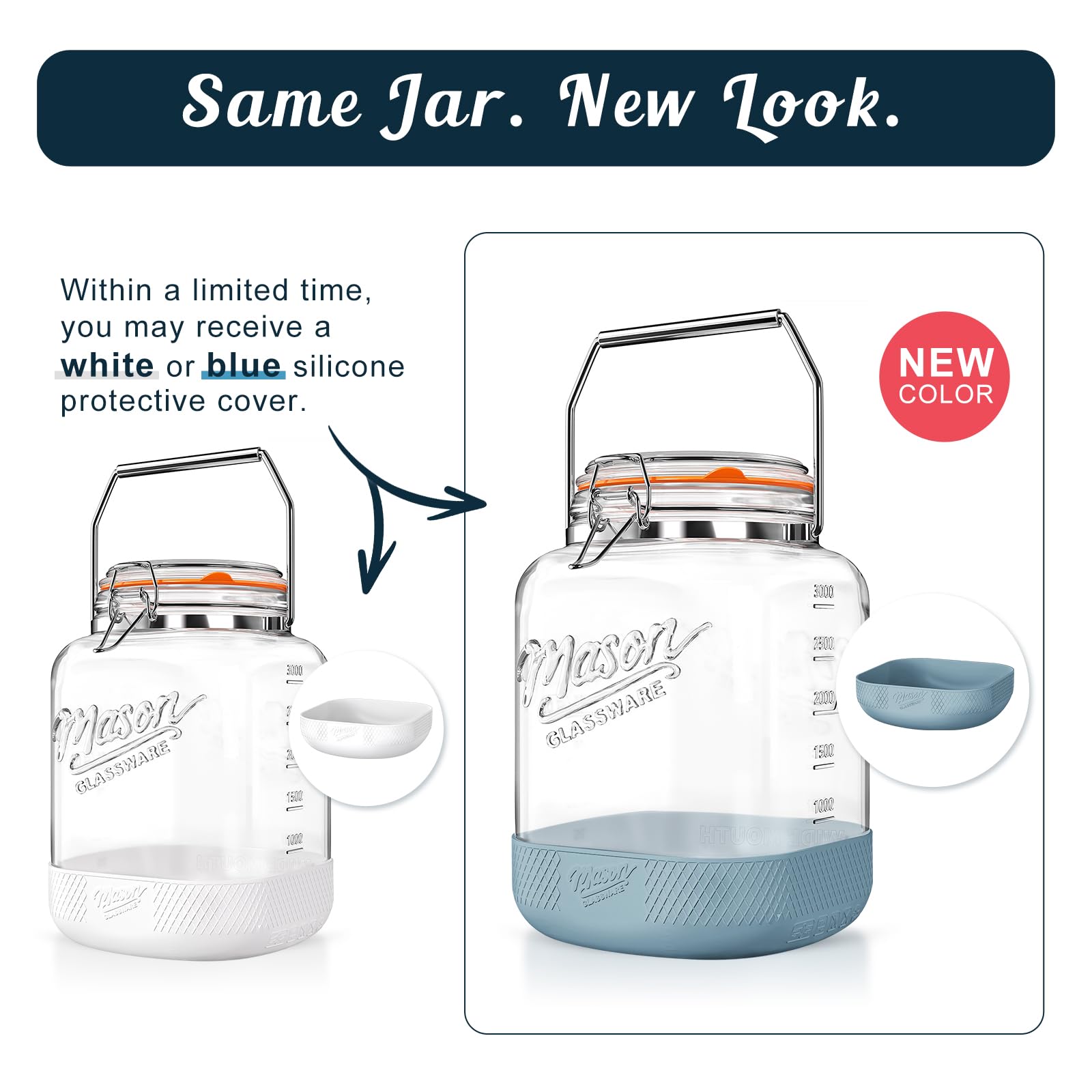 Dwbligt dual-scale OZ ML marks for quick measurement of dry goods.