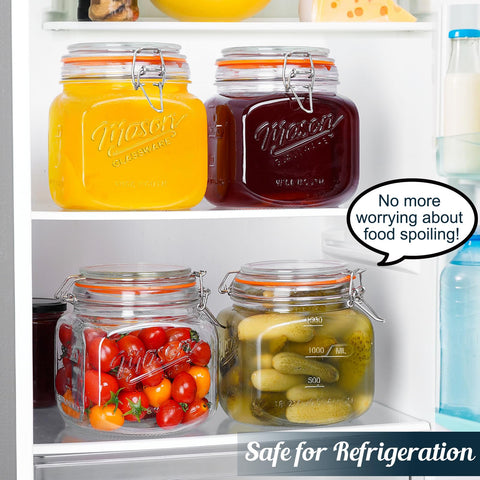 Dwbligt easy-clean design with heavy glass and silicone seal maintains freshness