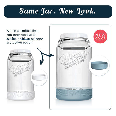 Dwbligt heavy-duty handle enables easy transport of a full jar