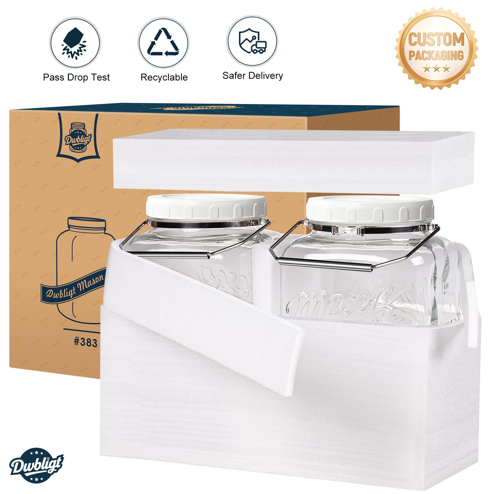 Dwbligt two-pack value supports bulk storage and organized kitchens.