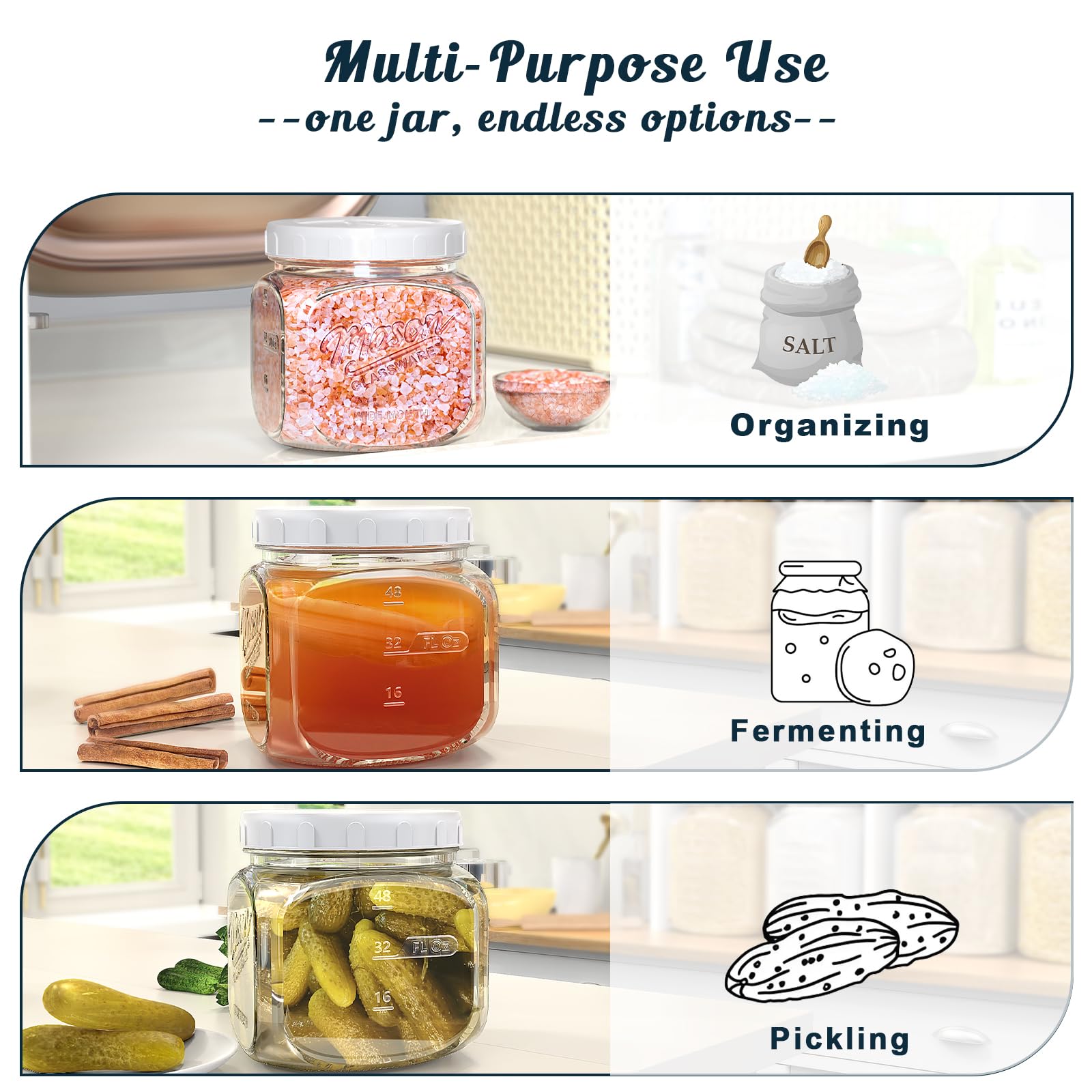 Dwbligt pantry storage of flour, sugar, pasta kept fresh and organized