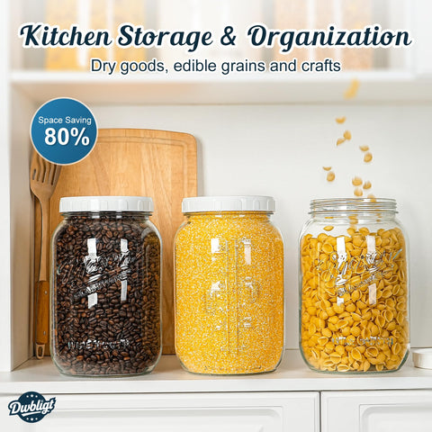 Dwbligt refrigerator safe glass container for leftovers and produce.