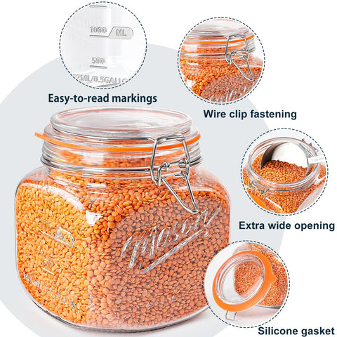 Dwbligt vintage mason jar design adds retro charm to any kitchen