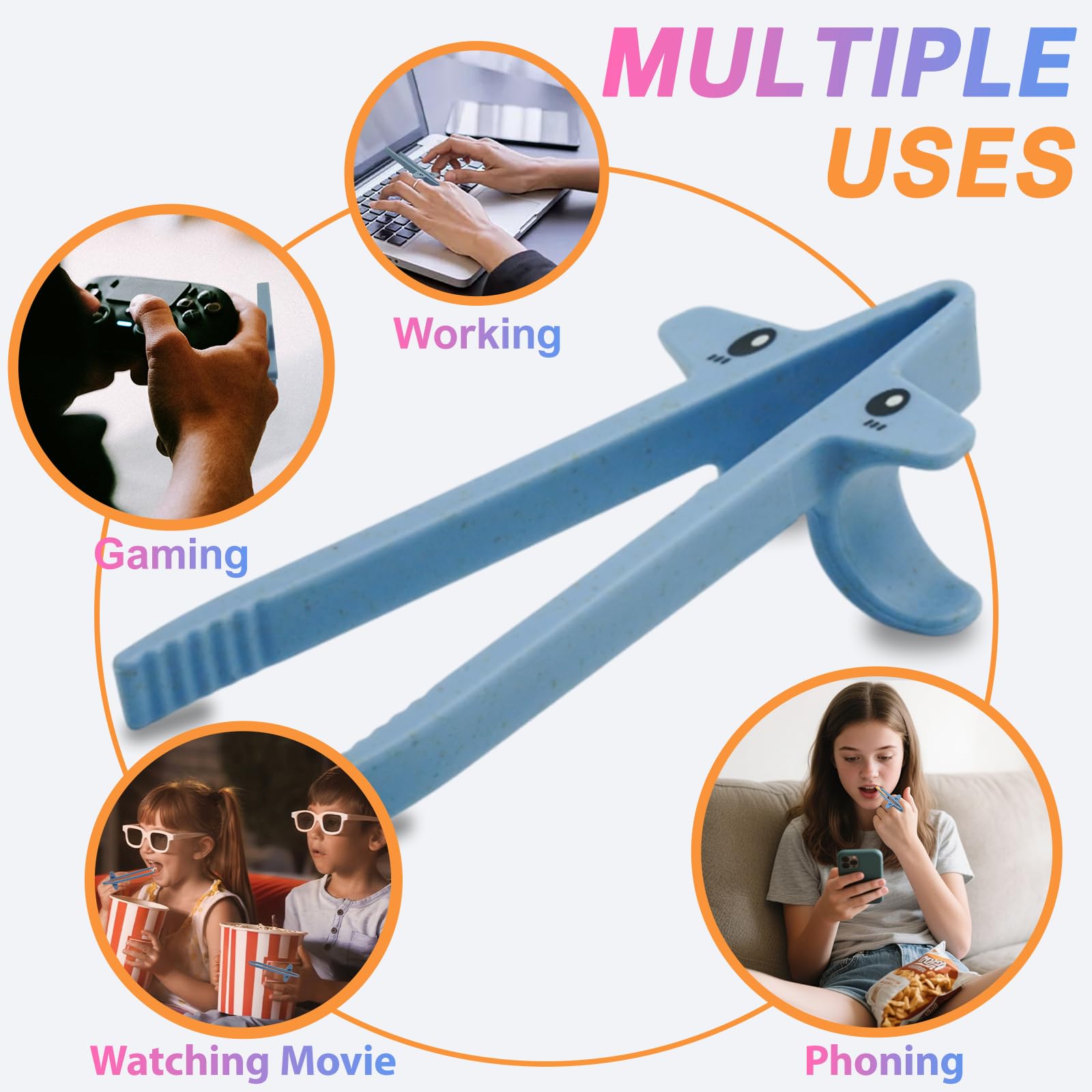 DWEHSHIELD snack grabber with colorful designs for grease-free snacking.