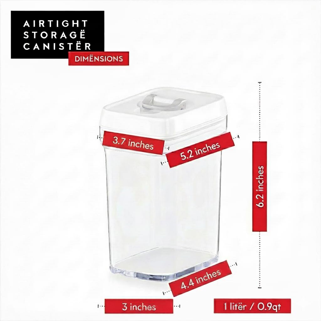 DWËLLZA KITCHEN BPA-free durable plastic supports safe, long-lasting pantry storage.