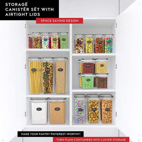 DWËLLZA KITCHEN stackable design saves shelf space and improves organization.