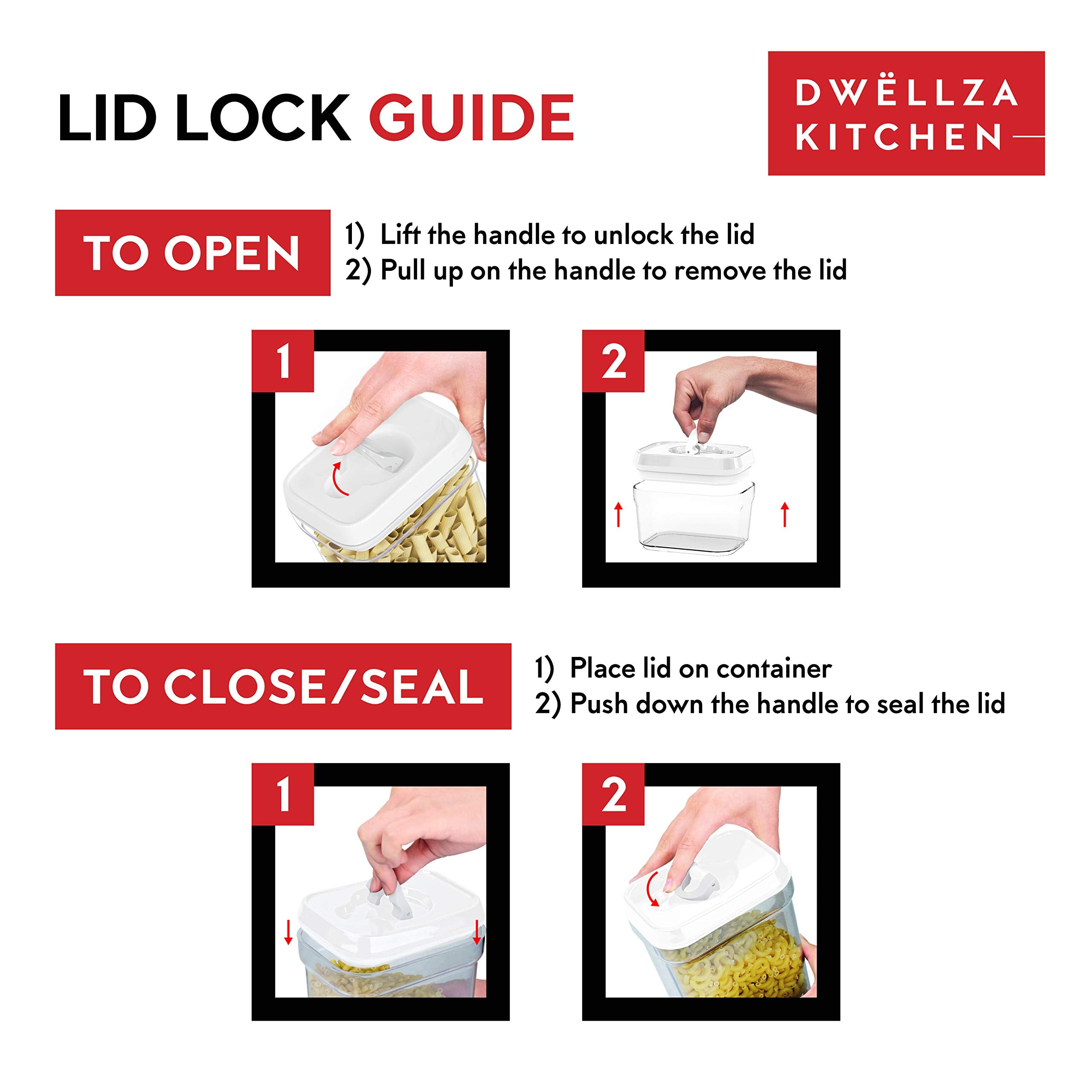 DWËLLZA KITCHEN dishwasher-safe containers for easy cleanup