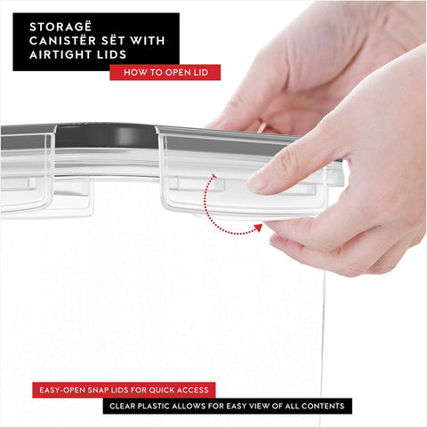 DWËLLZA KITCHEN large-opening cereal container for smooth, mess-free pouring.