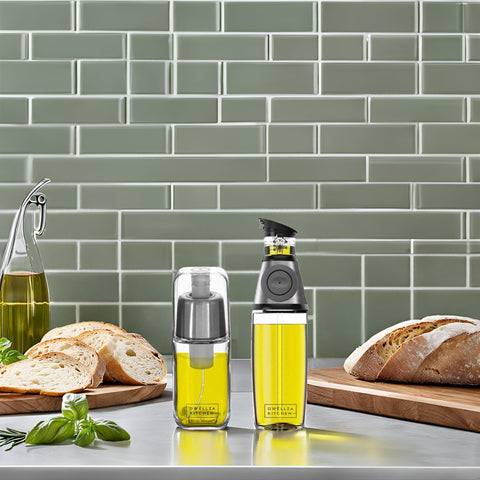 DWELLZA KITCHEN 6 oz spray bottle delivers delicate non-aerosol mist