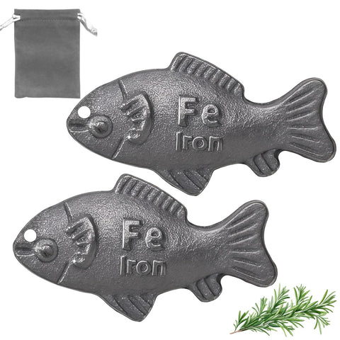 DWETG Iron Fish in a pot infuses iron into soup for daily meals.