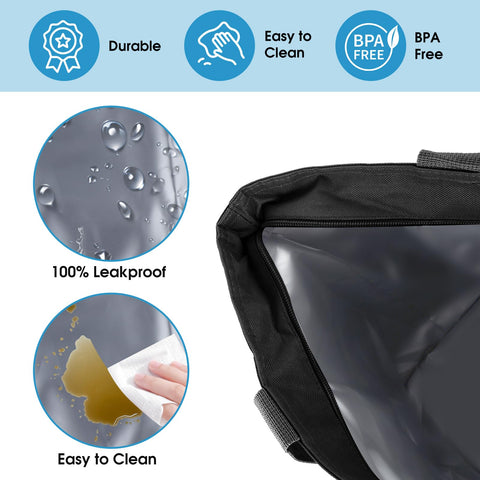 Dwscroad durable zipper and leather handles offer lasting comfort