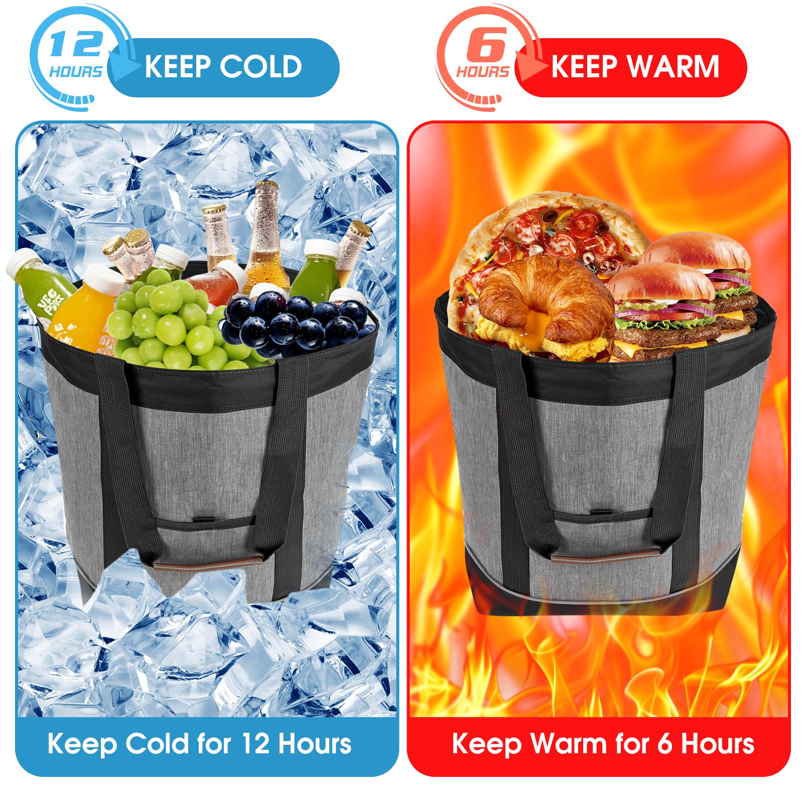 Dwscroad leakproof seams insulated cooler, prevents leaks even with melted ice
