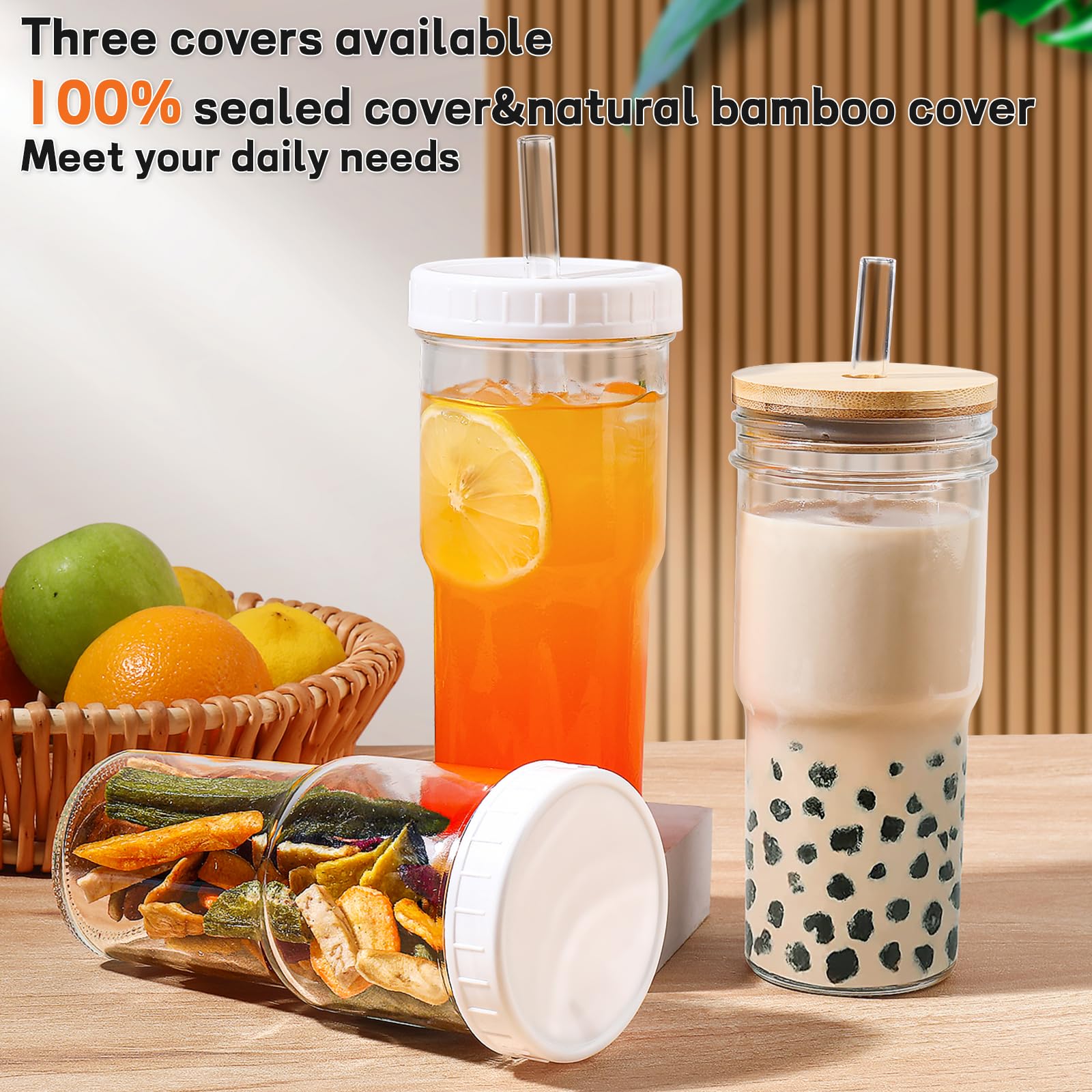 DWTS DANWEITESI bamboo lids collection showcasing eco-friendly lids for secure sealing