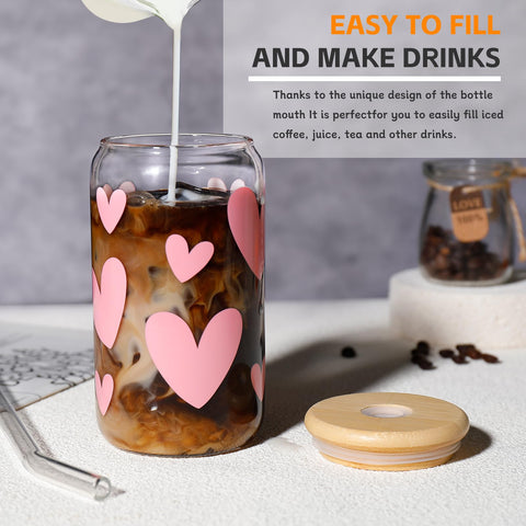 DWTS DANWEITESI Crystal-clear glass body showcases drink colors beautifully
