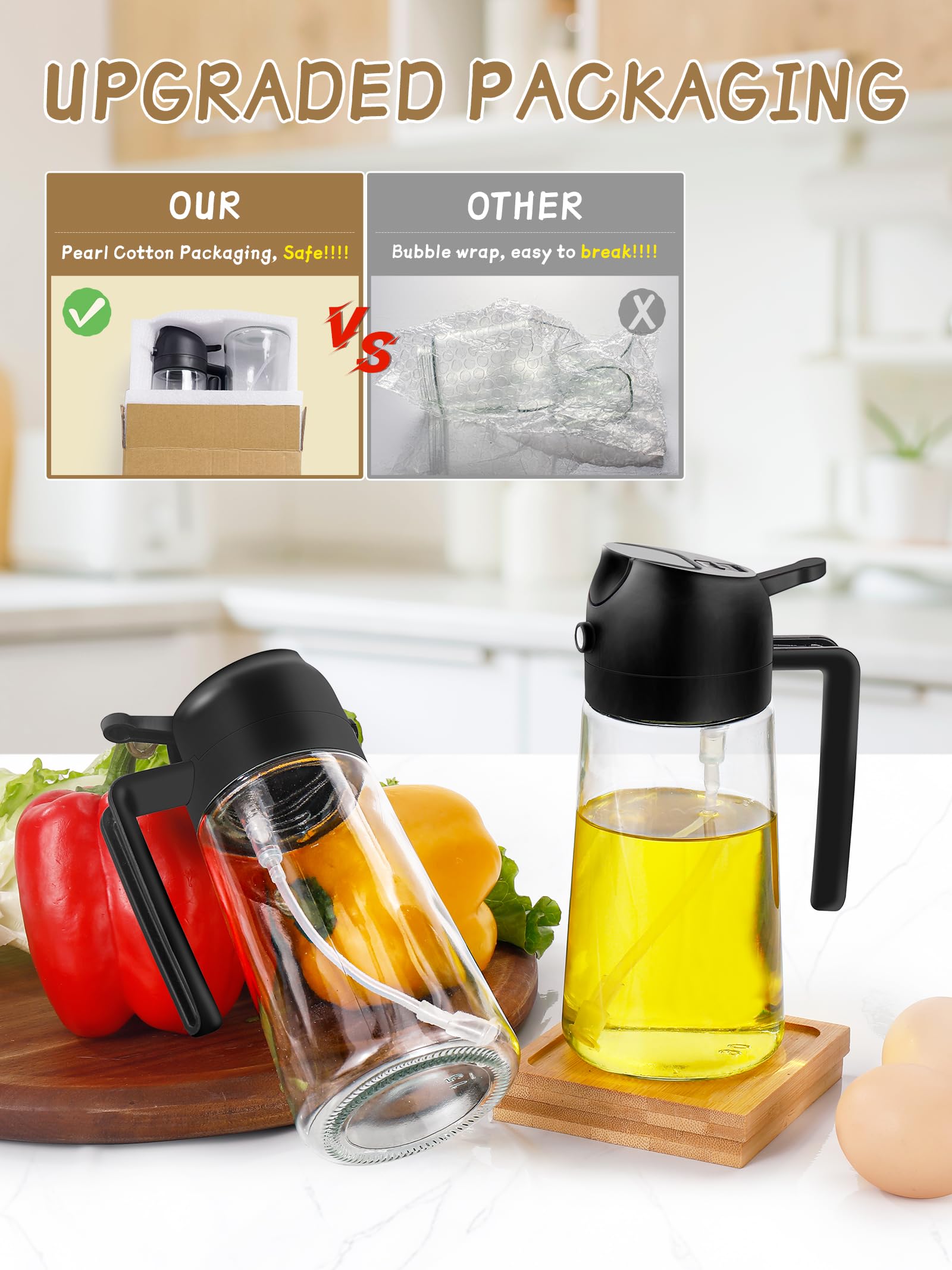 DWTS DANWEITESI transparent glass bottle for quick filling and easy cleaning.