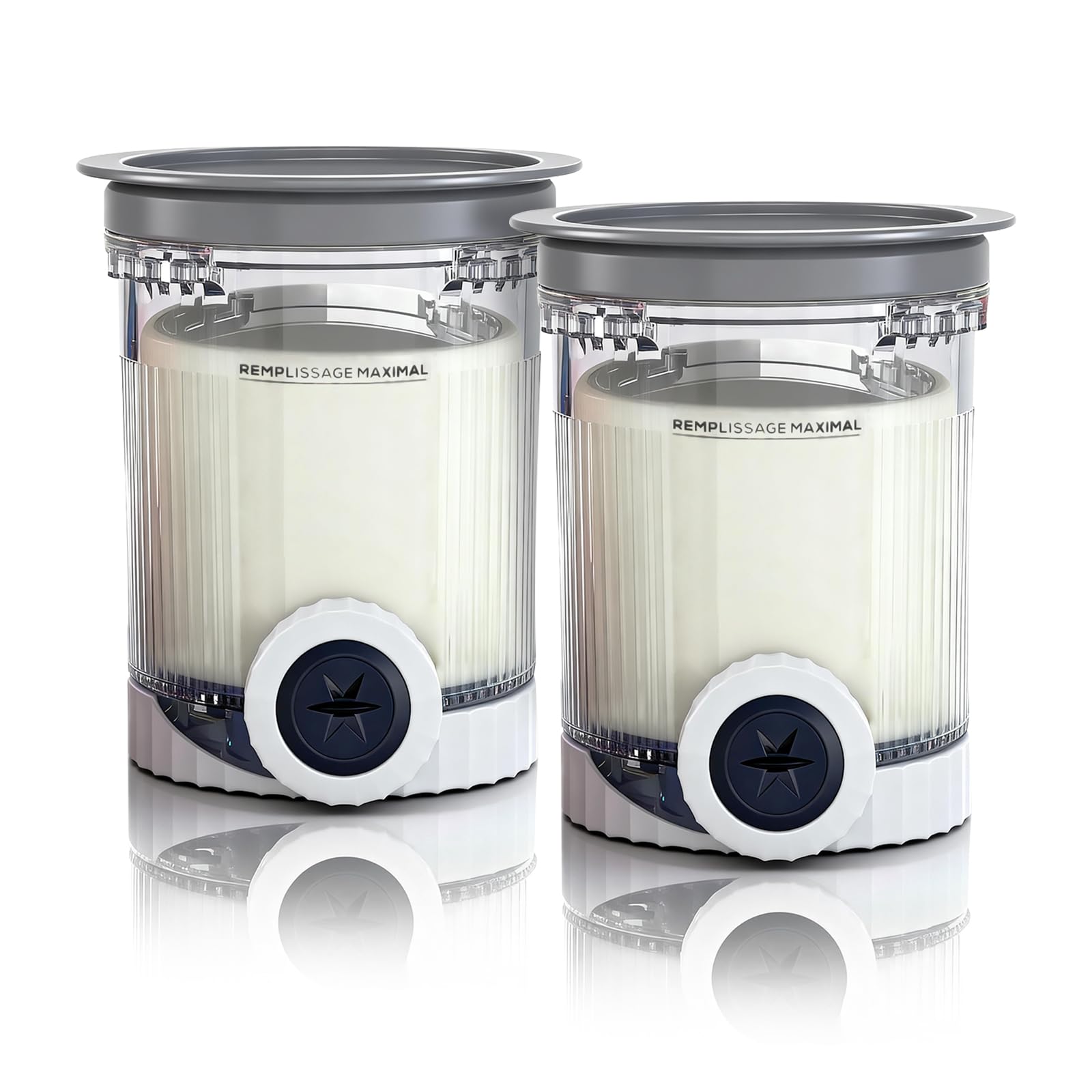 Dxiocli Ninja Creami Swirl Pint 2-pack with secure seal for NC700 Series