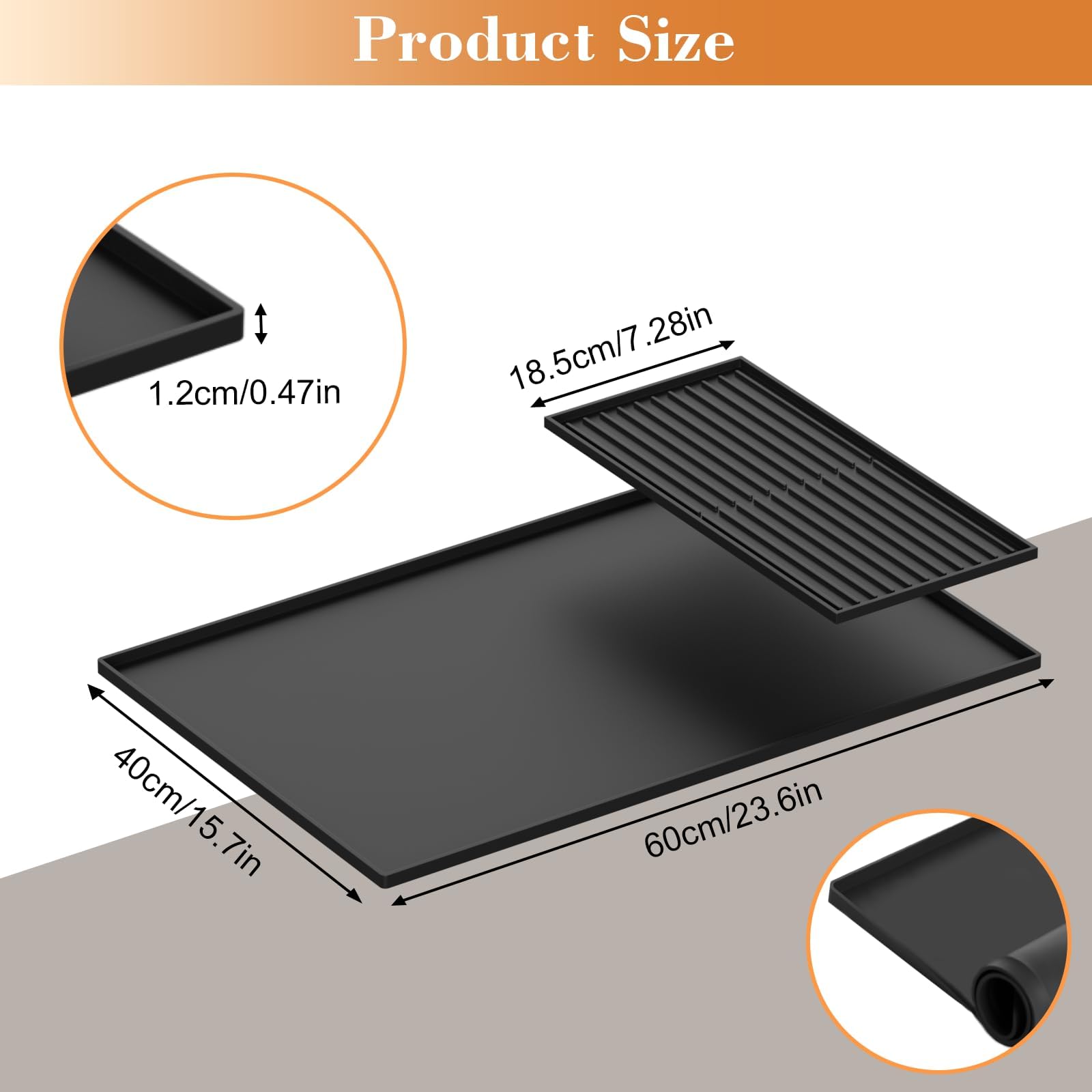 DXOKNQG silicone coffee mat detachable drying mat dries cups and filters after use