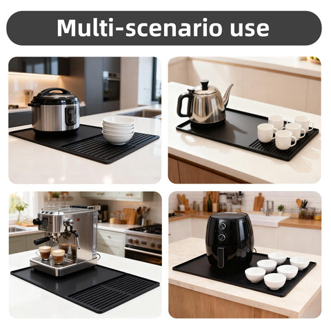 DXOKNQG silicone coffee mat easy to clean by wiping or rinsing after spills