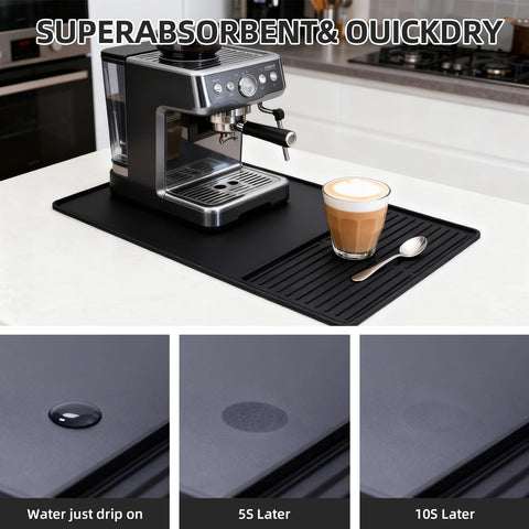 DXOKNQG silicone coffee mat noise dampening reduces vibrations during brewing