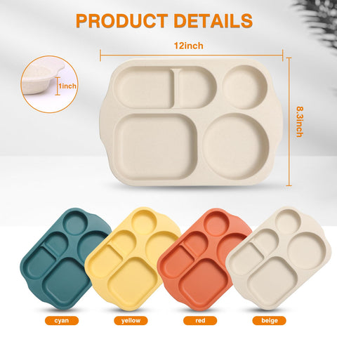 DYB DONGYONGBAO microwave-safe and dishwasher-safe divided plate