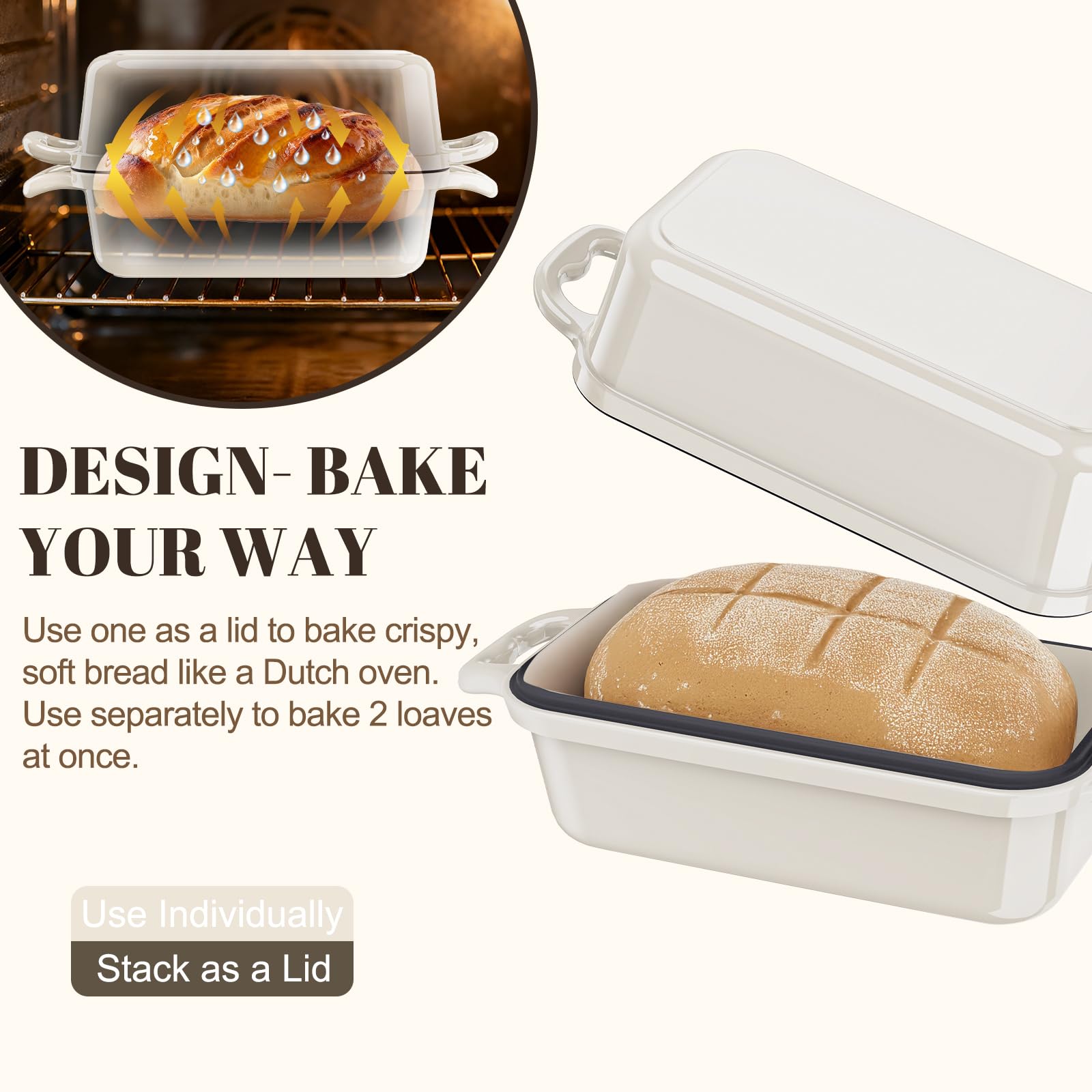 DYCYRQ glossy enamel finish resists staining and wipes clean