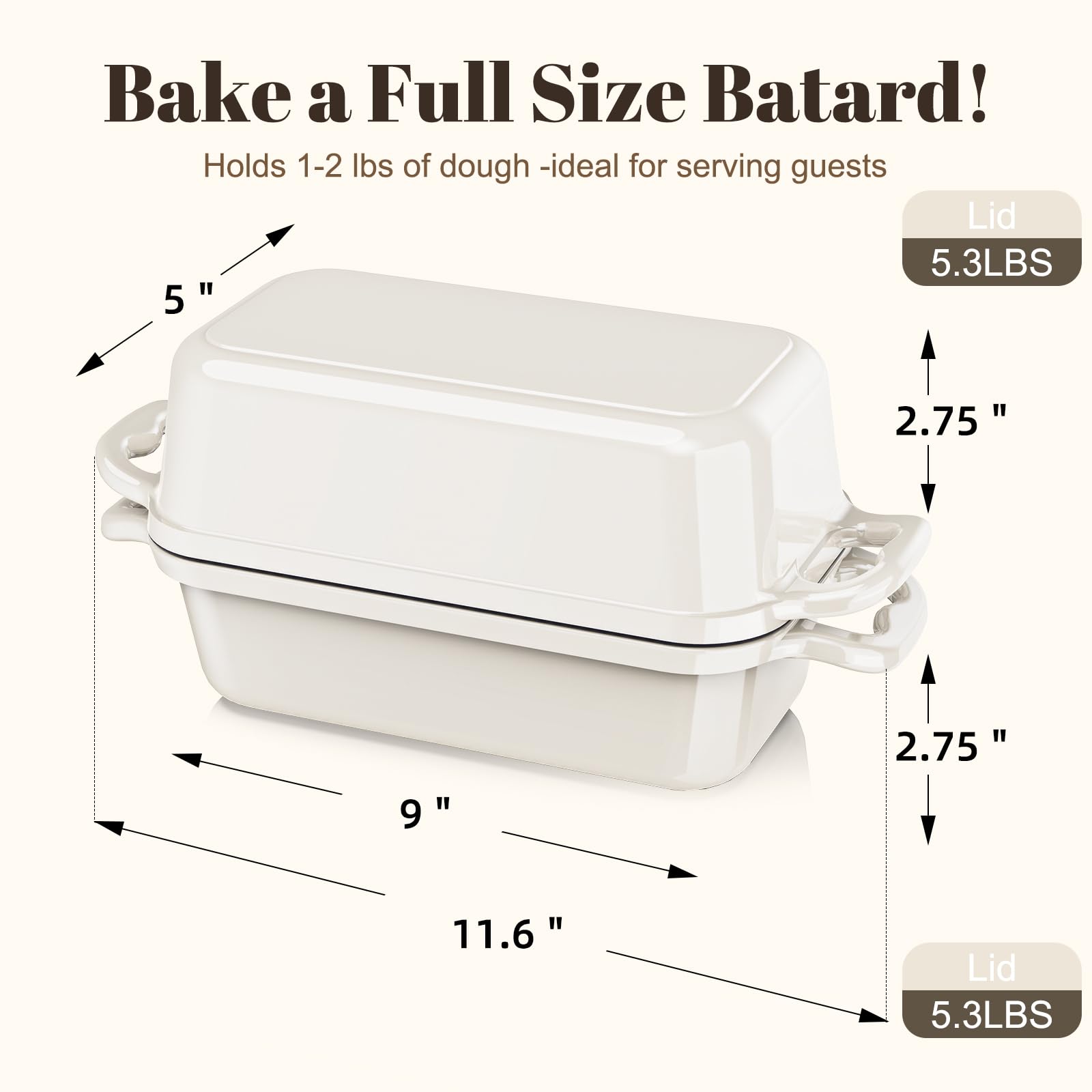 DYCYRQ two-pan baking system showing batch bread capability