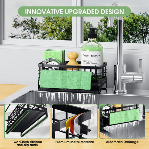 DYFVREN anti-slip base anchors the caddy on the countertop, preventing slips.