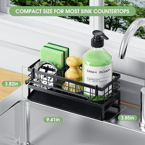 DYFVREN sponge holder keeping sponges organized beside the sink for quick access.