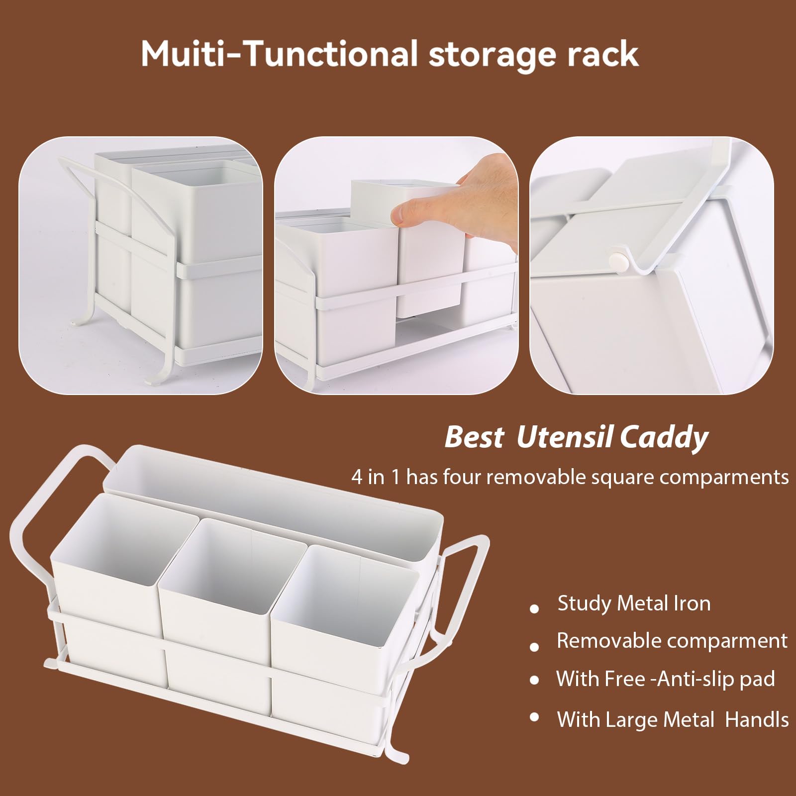 DYGZBLHT silverware caddy simplifies buffet service and table organization.