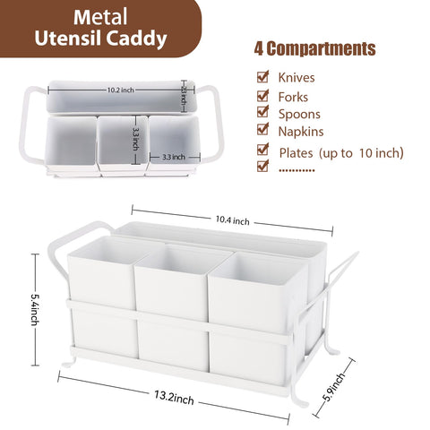 DYGZBLHT silverware caddy ideal for outdoor parties and picnics.