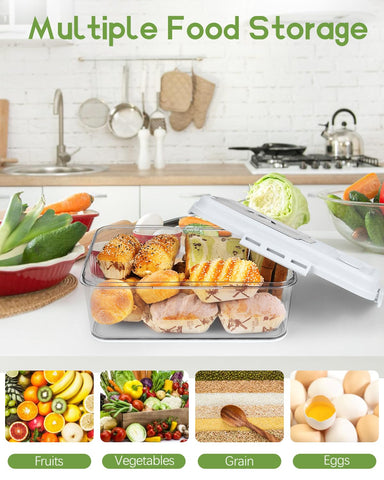 Dynta bread box two-pack provides reliable counter storage.