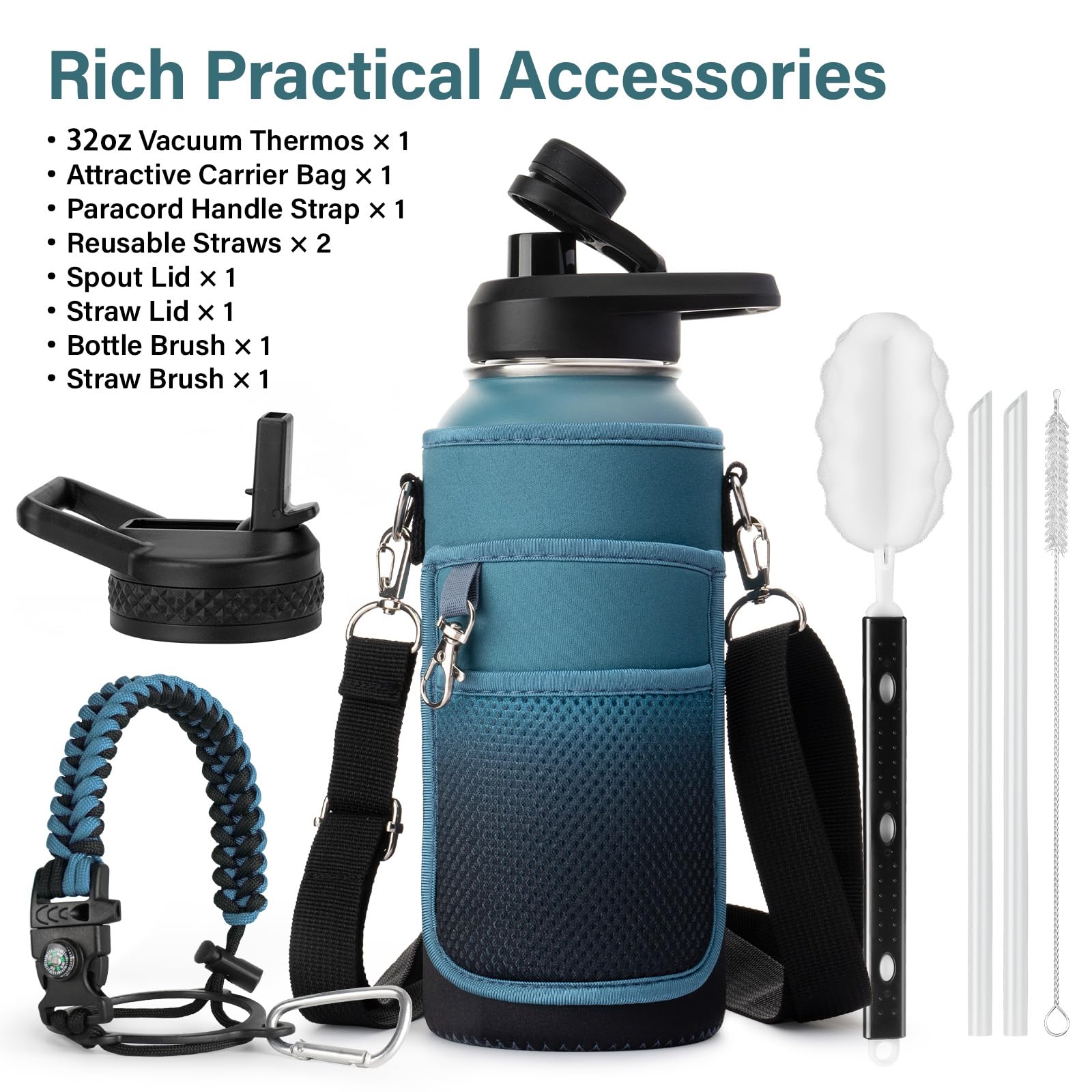 DYSANKY bottle side profile with ergonomic grip for easy carrying