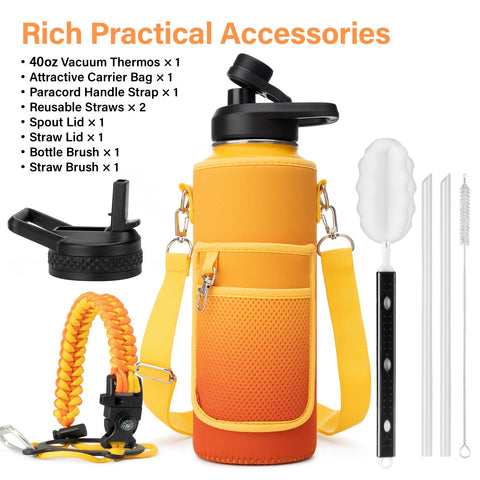 DYSANKY 40 oz bottle straw for easy sipping during workouts and hikes