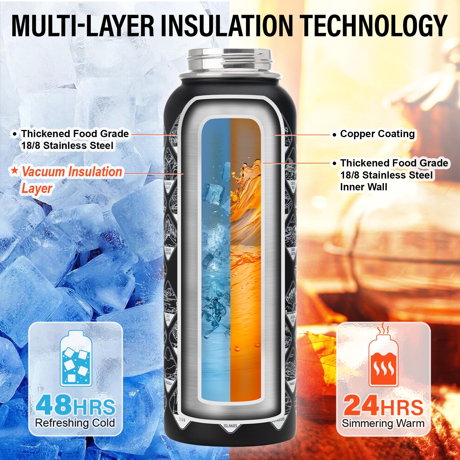 DYSANKY 63 hand-drawn park stickers for personalized outdoor style.