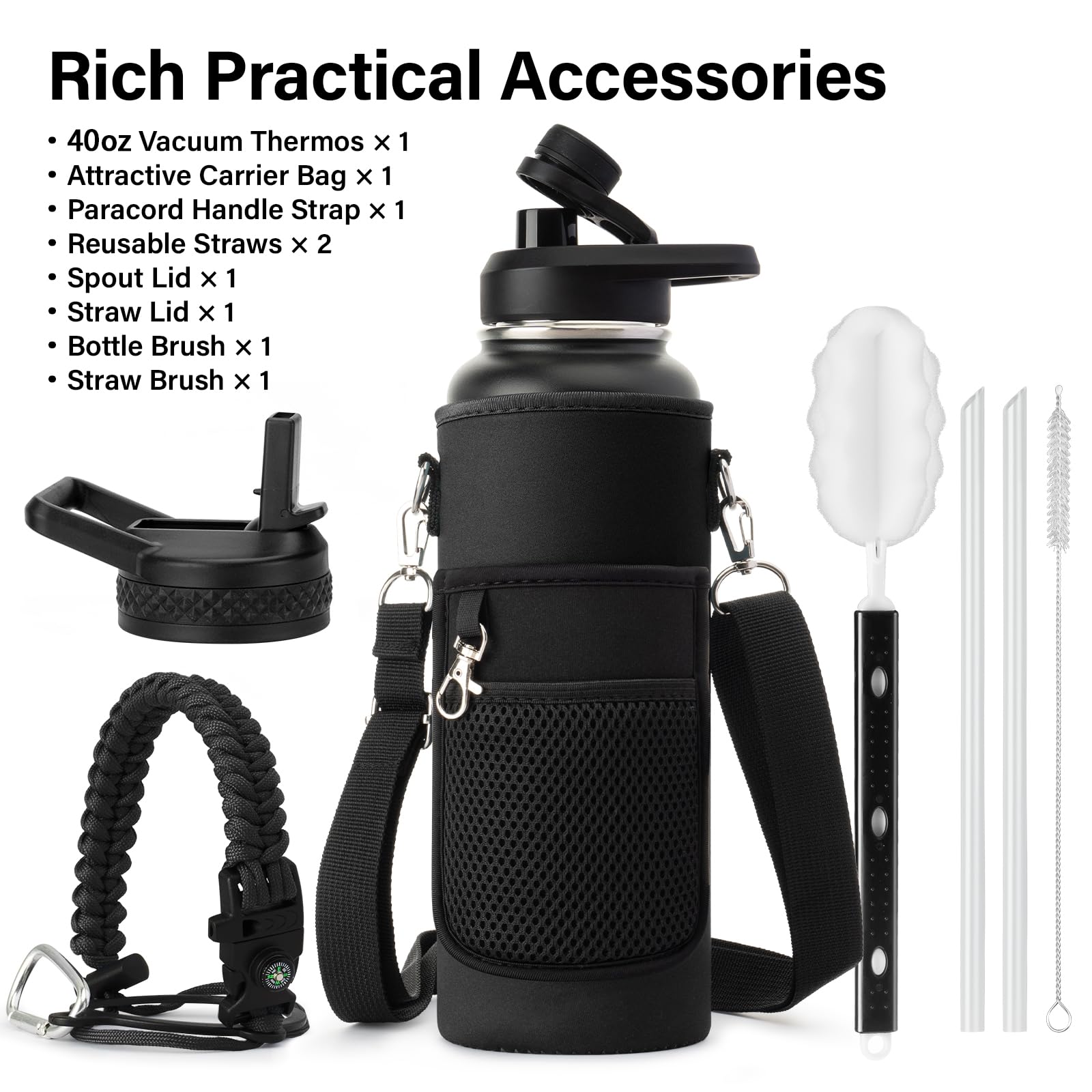 DYSANKY bottle carrier bag in matching colors adds style and portability outdoors